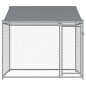 vidaXL Jaula de perros techo y puerta acero galvanizado gris 2x2x2 m vidaXL Jaula de perros techo y puerta acero galvanizado gris 2x2x2 m