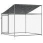 vidaXL Jaula de perros techo y puerta acero galvanizado gris 2x2x2 m vidaXL Jaula de perros techo y puerta acero galvanizado gris 2x2x2 m