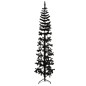 vidaXL Medio árbol de Navidad artificial con soporte negro 180 cm vidaXL Medio árbol de Navidad artificial con soporte negro 180 cm