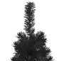 vidaXL Medio árbol de Navidad artificial con soporte negro 180 cm vidaXL Medio árbol de Navidad artificial con soporte negro 180 cm