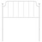 vidaXL Cabecero de metal blanco 90 cm