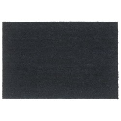 vidaXL Felpudo de fibra de coco gris oscuro 60x90 cm