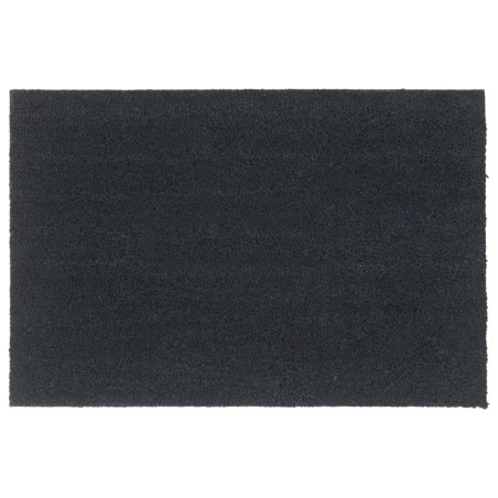 vidaXL Felpudo de fibra de coco gris oscuro 60x90 cm