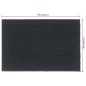 vidaXL Felpudo de fibra de coco gris oscuro 60x90 cm vidaXL Felpudo de fibra de coco gris oscuro 60x90 cm