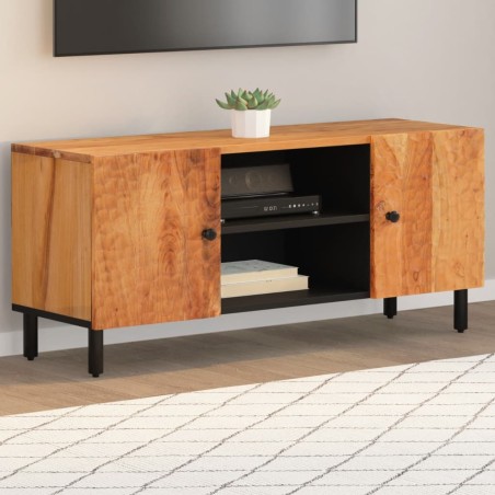 vidaXL Mueble de TV madera maciza de acacia 105x33x46 cm