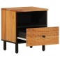 vidaXL Mesitas de noche 2 uds madera maciza de acacia 40x33x46 cm vidaXL Mesitas de noche 2 uds madera maciza de acacia 40x33x46 cm