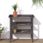 vidaXL Mesa para plantas con estantes madera abeto gris 78x38x82,5 cm vidaXL Mesa para plantas con estantes madera abeto gris 78x38x82,5 cm