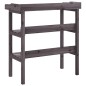 vidaXL Mesa para plantas con estantes madera abeto gris 78x38x82,5 cm vidaXL Mesa para plantas con estantes madera abeto gris 78x38x82,5 cm