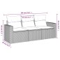 vidaXL Set de sofá de jardín 3 pzas y cojines ratán sintético gris vidaXL Set de sofá de jardín 3 pzas y cojines ratán sintético gris