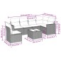 vidaXL Set de sofás de jardín 7 piezas con cojines ratán PE gris vidaXL Set de sofás de jardín 7 piezas con cojines ratán PE gris