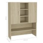 vidaXL Armario lavadora roble Sonoma 70,5x25,5x90 cm vidaXL Armario lavadora roble Sonoma 70,5x25,5x90 cm