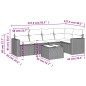 vidaXL Juego de sofás jardín con cojines 6 pzas ratán sintético beige vidaXL Juego de sofás jardín con cojines 6 pzas ratán sintético beige