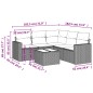 vidaXL Juego de sofás jardín con cojines 6 pzas ratán sintético beige vidaXL Juego de sofás jardín con cojines 6 pzas ratán sintético beige