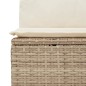 vidaXL Sillón de esquina de jardín con cojines ratán sintético beige vidaXL Sillón de esquina de jardín con cojines ratán sintético beige