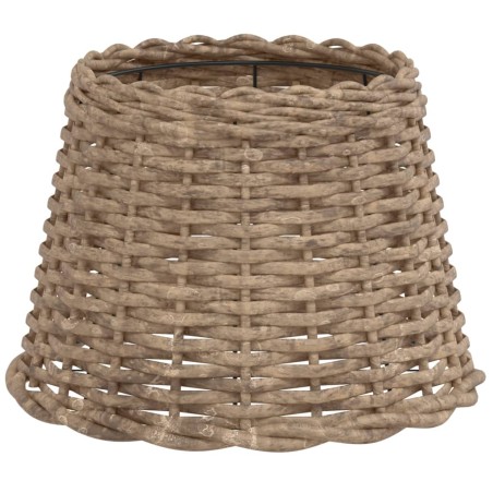 vidaXL Pantalla para lámpara mimbre marrón Ø30x20 cm