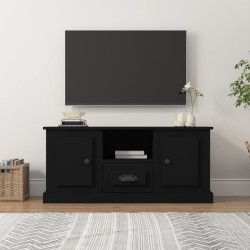 vidaXL Mueble para TV madera contrachapada negro 100x35,5x45 cm