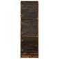 vidaXL Aparador con puertas de vidrio roble ahumado 35x37x109 cm vidaXL Aparador con puertas de vidrio roble ahumado 35x37x109 cm