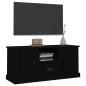 vidaXL Mueble para TV madera contrachapada negro 100x35,5x45 cm