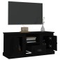 vidaXL Mueble para TV madera contrachapada negro 100x35,5x45 cm
