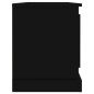 vidaXL Mueble para TV madera contrachapada negro 100x35,5x45 cm