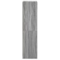 vidaXL Aparador con puerta de vidrio gris Sonoma 35x37x142 cm vidaXL Aparador con puerta de vidrio gris Sonoma 35x37x142 cm