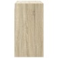 vidaXL Mueble de pared puertas de vidrio roble Sonoma 68x37x68,5 cm