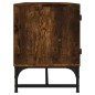vidaXL Mueble de TV con puertas de vidrio roble ahumado 102x37x50 cm vidaXL Mueble de TV con puertas de vidrio roble ahumado 102x37x50 cm