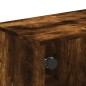 vidaXL Mueble de TV con puertas de vidrio roble ahumado 102x37x50 cm vidaXL Mueble de TV con puertas de vidrio roble ahumado 102x37x50 cm