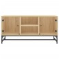 vidaXL Mueble de TV con puertas de vidrio roble Sonoma 102x37x50 cm