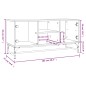 vidaXL Mueble de TV con puertas de vidrio roble Sonoma 102x37x50 cm