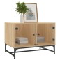 vidaXL Mesa de centro con puertas de vidrio roble Sonoma 68,5x50x50 cm vidaXL Mesa de centro con puertas de vidrio roble Sonoma 68,5x50x50 cm