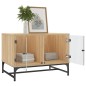 vidaXL Mesa de centro con puertas de vidrio roble Sonoma 68,5x50x50 cm vidaXL Mesa de centro con puertas de vidrio roble Sonoma 68,5x50x50 cm