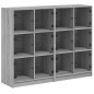 vidaXL Estantería con puertas madera gris Sonoma 136x37x109 cm vidaXL Estantería con puertas madera gris Sonoma 136x37x109 cm
