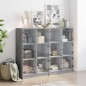 vidaXL Estantería con puertas madera gris Sonoma 136x37x109 cm vidaXL Estantería con puertas madera gris Sonoma 136x37x109 cm