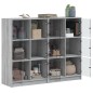 vidaXL Estantería con puertas madera gris Sonoma 136x37x109 cm vidaXL Estantería con puertas madera gris Sonoma 136x37x109 cm