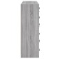 vidaXL Estantería con puertas madera gris Sonoma 136x37x109 cm vidaXL Estantería con puertas madera gris Sonoma 136x37x109 cm