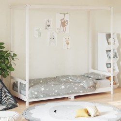 vidaXL Estructura de cama para niños madera de pino blanco 80x200 cm