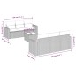 vidaXL Set de comedor de jardín 7 pzas y cojines ratán sintético negro vidaXL Set de comedor de jardín 7 pzas y cojines ratán sintético negro