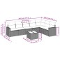 vidaXL Set de sofás de jardín 8 piezas y cojines ratán sintético negro vidaXL Set de sofás de jardín 8 piezas y cojines ratán sintético negro