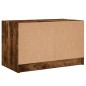 vidaXL Mueble de TV con puertas de vidrio roble ahumado 68x37x42 cm vidaXL Mueble de TV con puertas de vidrio roble ahumado 68x37x42 cm