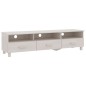vidaXL Mueble de TV HAMAR madera maciza de pino blanco 158x40x40 cm