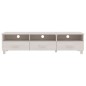 vidaXL Mueble de TV HAMAR madera maciza de pino blanco 158x40x40 cm