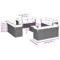 vidaXL Set de sofás de jardín y cojines 13 pzas ratán sintético negro vidaXL Set de sofás de jardín y cojines 13 pzas ratán sintético negro
