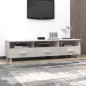 vidaXL Mueble de TV HAMAR madera maciza de pino blanco 158x40x40 cm