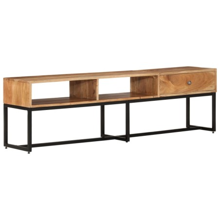 vidaXL Mueble de TV madera maciza de acacia 160x30x45 cm 