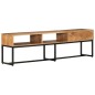 vidaXL Mueble de TV madera maciza de acacia 160x30x45 cm 