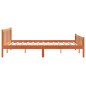 vidaXL Estructura cama con cabecero madera pino marrón cera 150x200 cm vidaXL Estructura cama con cabecero madera pino marrón cera 150x200 cm
