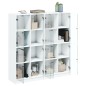 vidaXL Estantería con puertas madera de ingeniería negro 136x37x142 cm vidaXL Estantería con puertas madera de ingeniería negro 136x37x142 cm