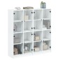 vidaXL Estantería con puertas madera de ingeniería negro 136x37x142 cm vidaXL Estantería con puertas madera de ingeniería negro 136x37x142 cm