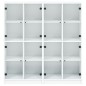 vidaXL Estantería con puertas madera de ingeniería negro 136x37x142 cm vidaXL Estantería con puertas madera de ingeniería negro 136x37x142 cm